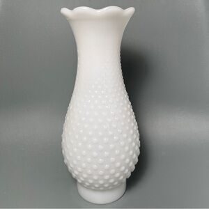Hobnail Milk Glass Hurricane Shade